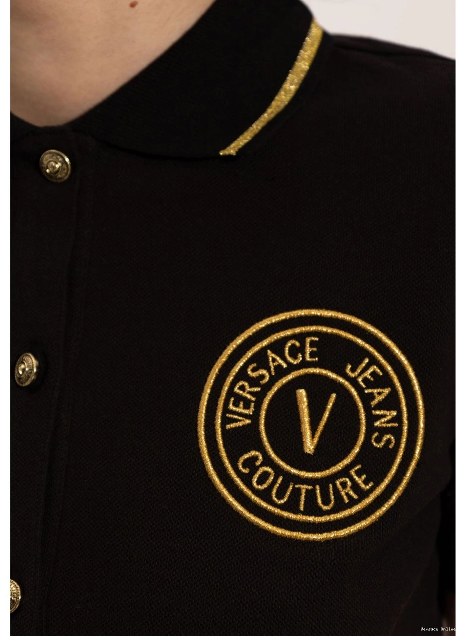 Cheap Jeans Versace Women embroidered-logo dress Couture 0402